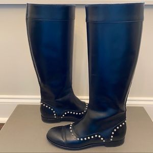 Alexander McQueen Studded Tall Boots